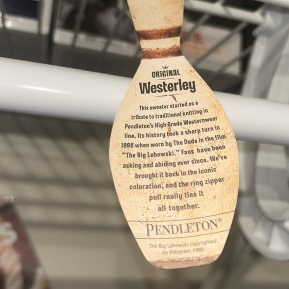 Pendleton Original Westerley Cardigan aka Big Lebowski Sweater Medium🎳 - Picture 10 of 11